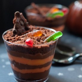 Dirt Cups featuring Brownie Brittle - Recipe photo by FloridaMilk