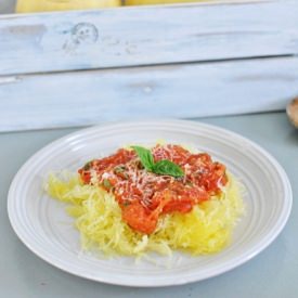 Spaghetti Squash with Tomato Basil - Recipe photo by Town-and-Country-Living