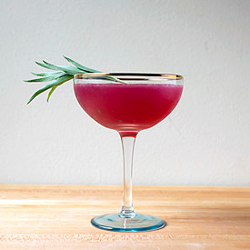 Electric Pink Fields Cocktail - Recipe photo by stirandstrain