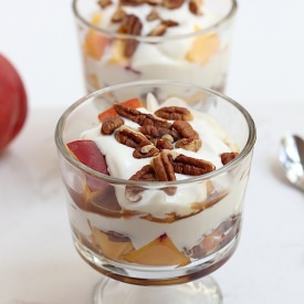 Peach & Pecan Brown Sugar Parfait - Recipe photo by savorhome