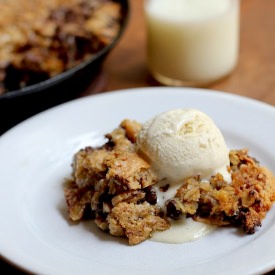 Chocolate Chip PB Skillet Cookie - Recipe photo by savorhome