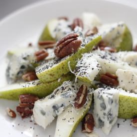 Roquefort Pecan Pear Salad - Recipe photo by Bistro Margot