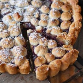 Cherry Almond Tart - Recipe photo by theseasidebaker