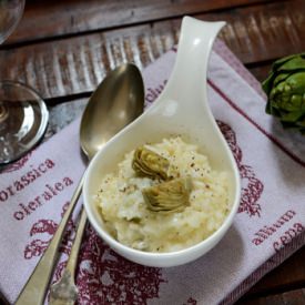 Risotto with Artichoke Hearts - Recipe photo by LaCapocuoca