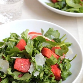 Classic Watermelon & Arugula Salad - Recipe photo by savorhome