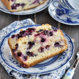 Blueberry Lime Mint Drizzle Cake - Recipe photo by Happy Cook