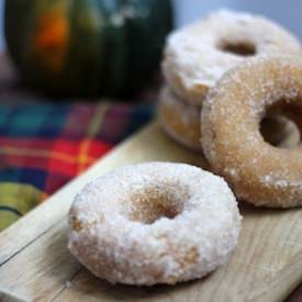 Vegan Sugar & Spice Pumpkin Donuts - Recipe photo by thedandylife