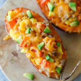 Breakfast Stuffed Sweet Potatoes - Recipe photo by damndelicious