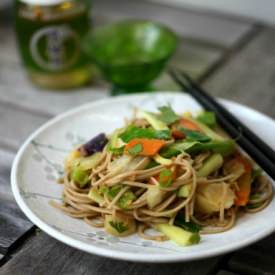 Soba Noodle Salad with Peanut Sauce - Recipe photo by Food Done Light
