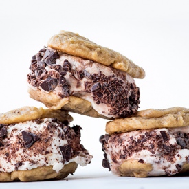 PB Banana Fudge Ice Cream Sandwich - Recipe photo by Ice Cream Unicorn