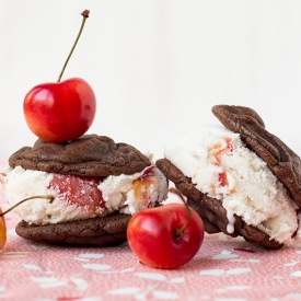Cherry Ice Cream Sandwich - Recipe photo by Ice Cream Unicorn
