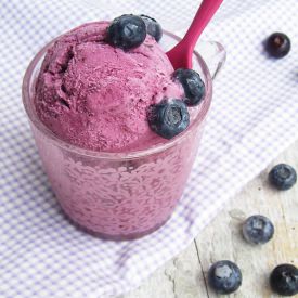 Blueberry Ice Cream - Recipe photo by Ginja