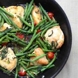 Chicken Saute w/ Green Beans - Recipe photo by dailywaffle
