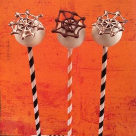 Spiderweb CakePops - Recipe photo by popcosmo