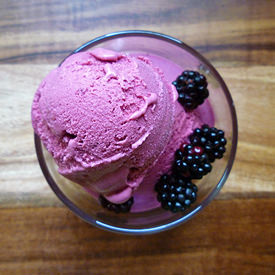 Blackbery Ice Cream - Recipe photo by Abbes Cooking Antics