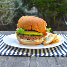 Kidney Bean and Mushroom "Burger" - Recipe photo by thepreppedchef