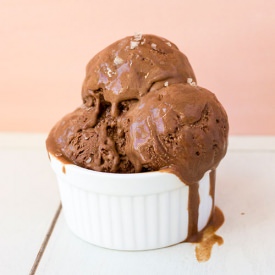 Chocolate Smoked Salt Ice Cream - Recipe photo by kitchenette