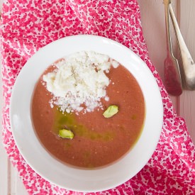 Cherry Gazpacho - Recipe photo by Gastroadikta
