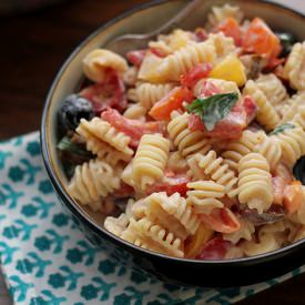 Heirloom Tomato Pasta Salad - Recipe photo by eatswellwithothers