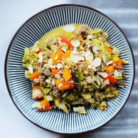 Savoy Ground Meat Dish - Recipe photo by happy serendipity
