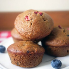 Whole Wheat Honey Berry Muffins - Recipe photo by delicacious