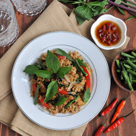 Thai Basil Fried Rice - Recipe photo by rachelcooksthai