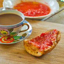 Pan con Tomate - Recipe photo by PicklesTravel