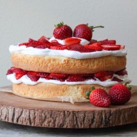 Strawberry Layer Cake - Recipe photo by the little epicurean
