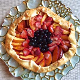 Rustic Fruit Tart (Galette) - Recipe photo by collegefoodgirl