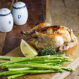 Feta and Herb Stuffed Spatchcock - Recipe photo by ChewTown