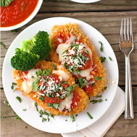 Oven-Baked Chicken Parmesan - Recipe photo by foolproofliving.com