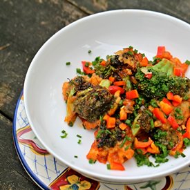 Broccoli Manchurian - Recipe photo by Cooking in Westchester