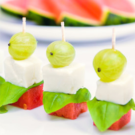 Tower of Feta, Watermelon and Basil - Recipe photo by Sandra bakes a party
