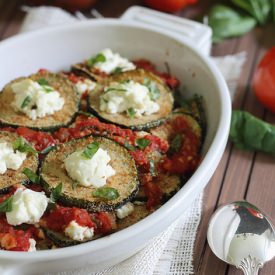 Zucchini Ricotta Bake - Recipe photo by Running to the Kitchen