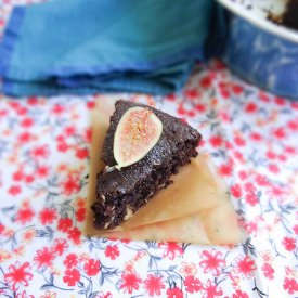 Coconut Molasses Cake with Figs - Recipe photo by sundaymorning bananapancakes