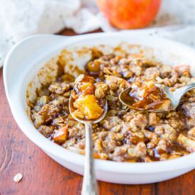 5-Min Microwave Apple Crumble For 1 - Recipe photo by Averie