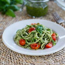 Zucchini Pasta Pesto - Recipe photo by Cook Eat Well