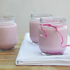 Raspberry Yogurt - Recipe photo by Graella de sucre