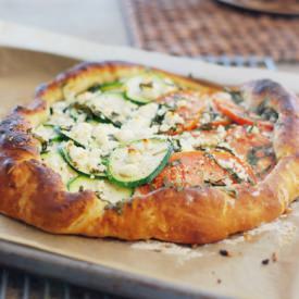 Vegetable Goat Cheese Pie - Recipe photo by asunshinyday
