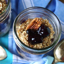 No-Bake Pecan Blueberry Cobbler - Recipe photo by thegreatist