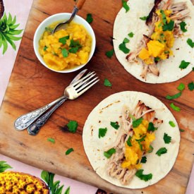 Pork Belly Tacos - Recipe photo by oneequalstwo