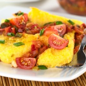Roasted Vegetables over Polenta - Recipe photo by cookingnook lady