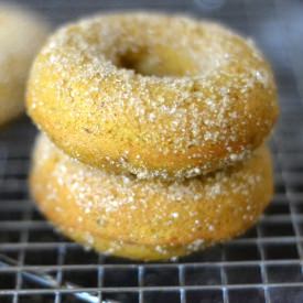 Pumpkin Churro Doughnuts - Recipe photo by theviewfromgreatisland