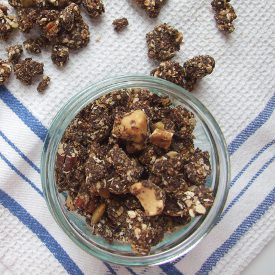 Crunchy Chocolate Granola - Recipe photo by gathering beauty