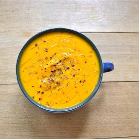 Vegan Pumpkin Soup - Recipe photo by Swiss MIss in the Kitchen