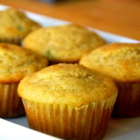 Jalapeno Sweet Corn Muffins - Recipe photo by tworedbowls