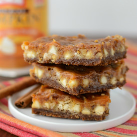 Pumpkin Magic Bars - Recipe photo by crazyforcrust