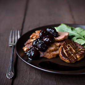 Duck Breast with Seared Foie Gras - Recipe photo by Savory Simple