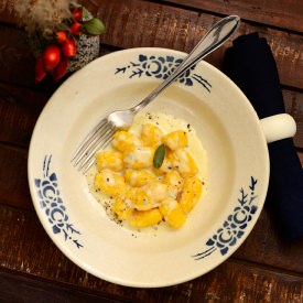 Pumpkin Gnocchi with Gorgonzola - Recipe photo by LaCapocuoca