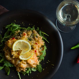 Lemony Prawn and Rocket Risotto - Recipe photo by PhuongMiu
